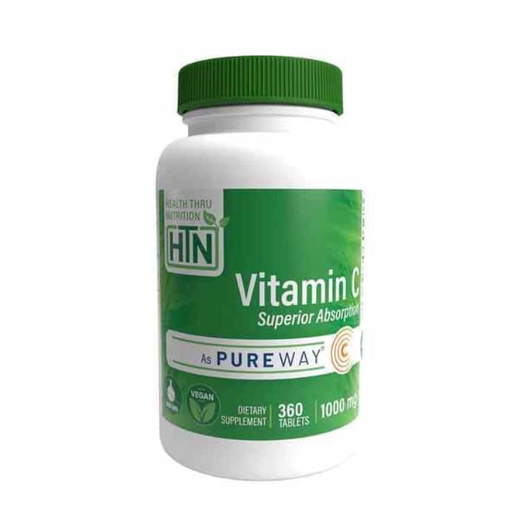 Health Thru Nutrition - C-vitamin, 1000 mg, 360 tabletter | Vitaminer och mineralerHälsa och välbefinnandeEnstaka vitaminerVitamin C | Apoteka