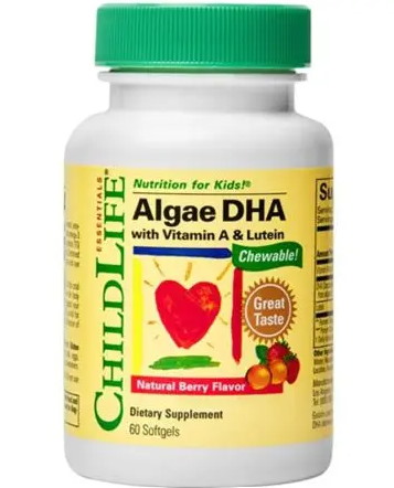 ChildLife - Algae DHA med Vitamin A & Lutein, 60 kapslar | Vitaminer och mineralerOmegas - EFA - CLA - oljorLutein | Apoteka