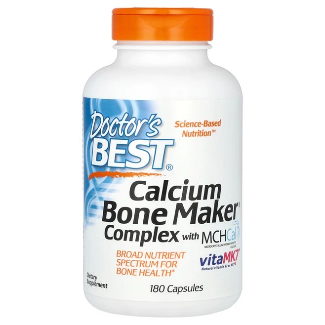 Doctors Best - Calcium Bone Maker Complex med MCHCal, 180 kapslar | Vitaminer och mineralerEnstaka mineralerHälsa och välbefinnandeKalcium | Apoteka