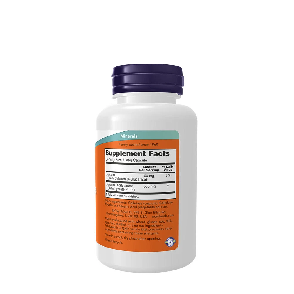 NOW - Kalcium D-Glukarat, 500 mg - Bild 2