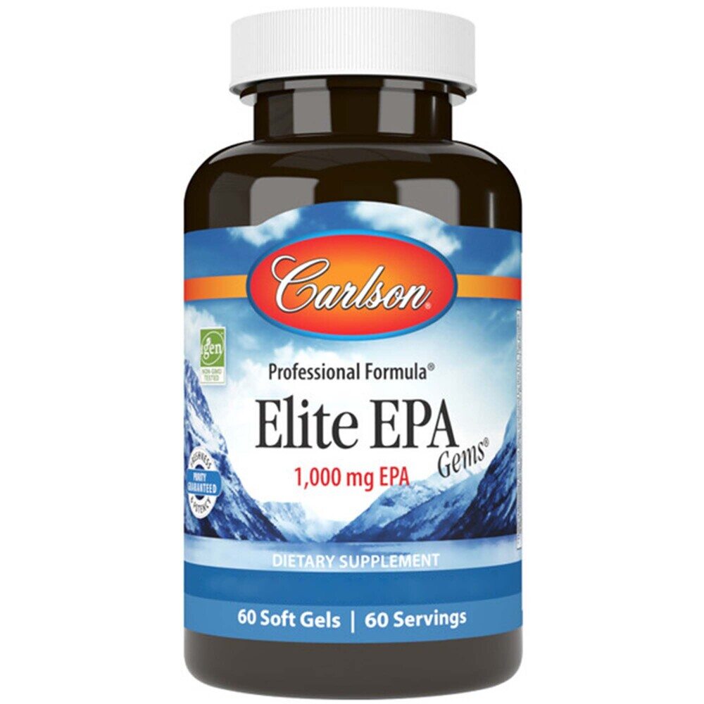 Carlson Labs - Elite EPA Gems, 1000 mg, 60 mjukkapslar - Bild 2