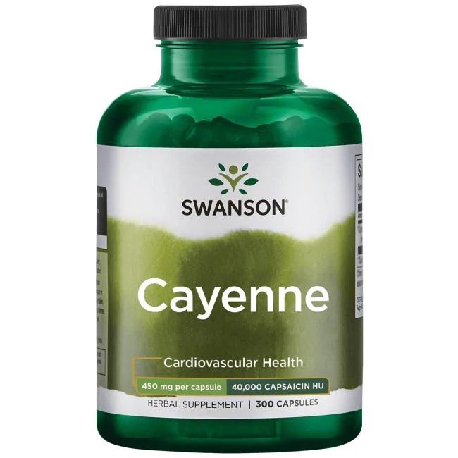 Swanson - Cayenne, 450 mg, 300 kapslar | Vitaminer och mineralerHälsa och välbefinnandeMatsmältningshälsaÖrter och växtbaserade preparat | Apoteka