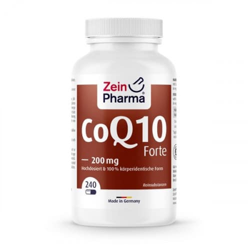 Zein Pharma - Coenzym Q10 Forte, 200 mg, 240 kapslar | Vitaminer och mineralerVeganska produkterHälsa och välbefinnandeHälsokost | Apoteka