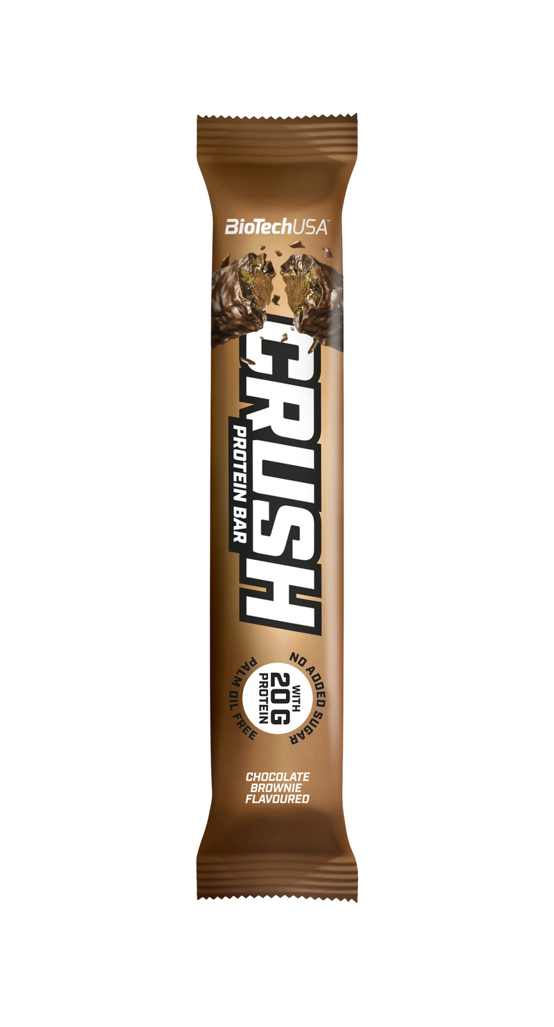 BioTechUSA - Crush Bar, Chokladbrownie, 12 x 64g | HälsokostProteinerProteinbarsFitness och träning | Apoteka