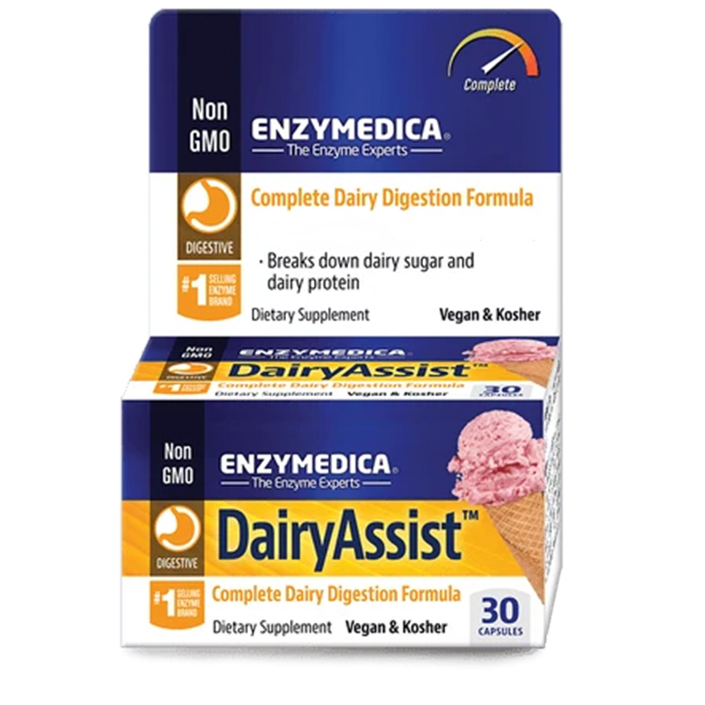 Enzymedica - DairyAssist, 30 kapslar - Bild 2