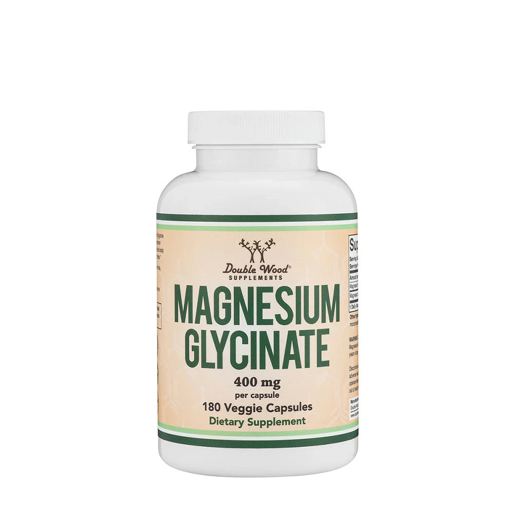Double Wood Supplements - Magnesiumglycinat (180 kapslar) | Vitaminer och mineralerHälsa och välbefinnandeHälsokostMagnesiumNordisk vitalitetBiohacking | Apoteka