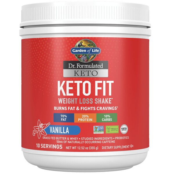 Garden of Life - Dr. Formulated Keto Fit, Vanilj - 355g | Hälsa och välbefinnandeHälsokostMåltidsersättningarNordisk vitalitet | Apoteka