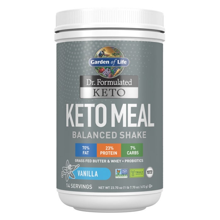 Garden of Life - Dr. Formulated Keto Måltid, Vanilj - 672g | Hälsa och välbefinnandeHälsokostSundhedsfødevarerMåltidsersättningarNordisk vitalitet | Apoteka