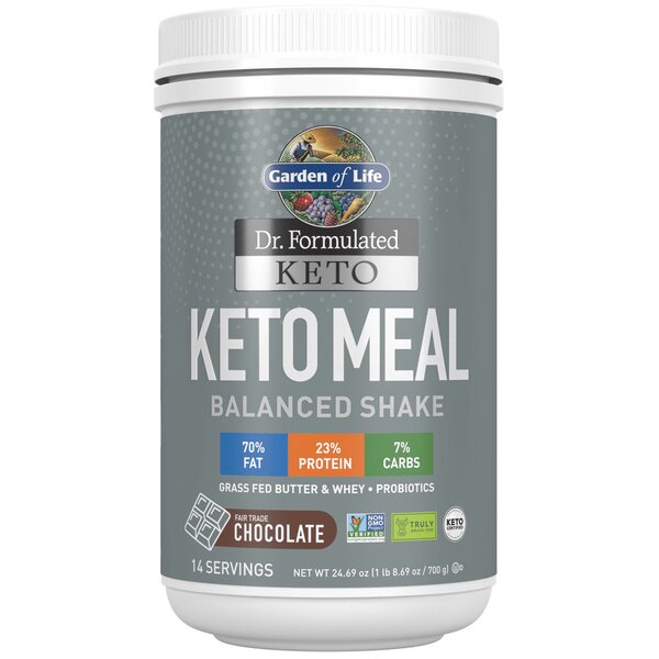 Garden of Life - Dr. Formulated Keto Meal, Choklad - 700g | Hälsa och välbefinnandeHälsokostSundhedsfødevarerMåltidsersättningarNordisk vitalitet | Apoteka