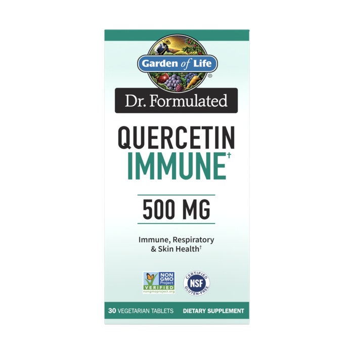 Garden of Life - Dr. Formulated Quercetin Immunförsvar, 500 mg - 30 vegetariska tabletter | Hälsa och välbefinnandeHälsokostProbiotika | Apoteka