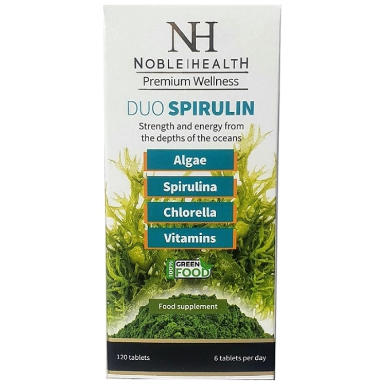 Noble Health - Duo Spirulin, 120 tabletter | Hälsa och välbefinnandeAntioxidanterHälsokostSpirulina | Apoteka