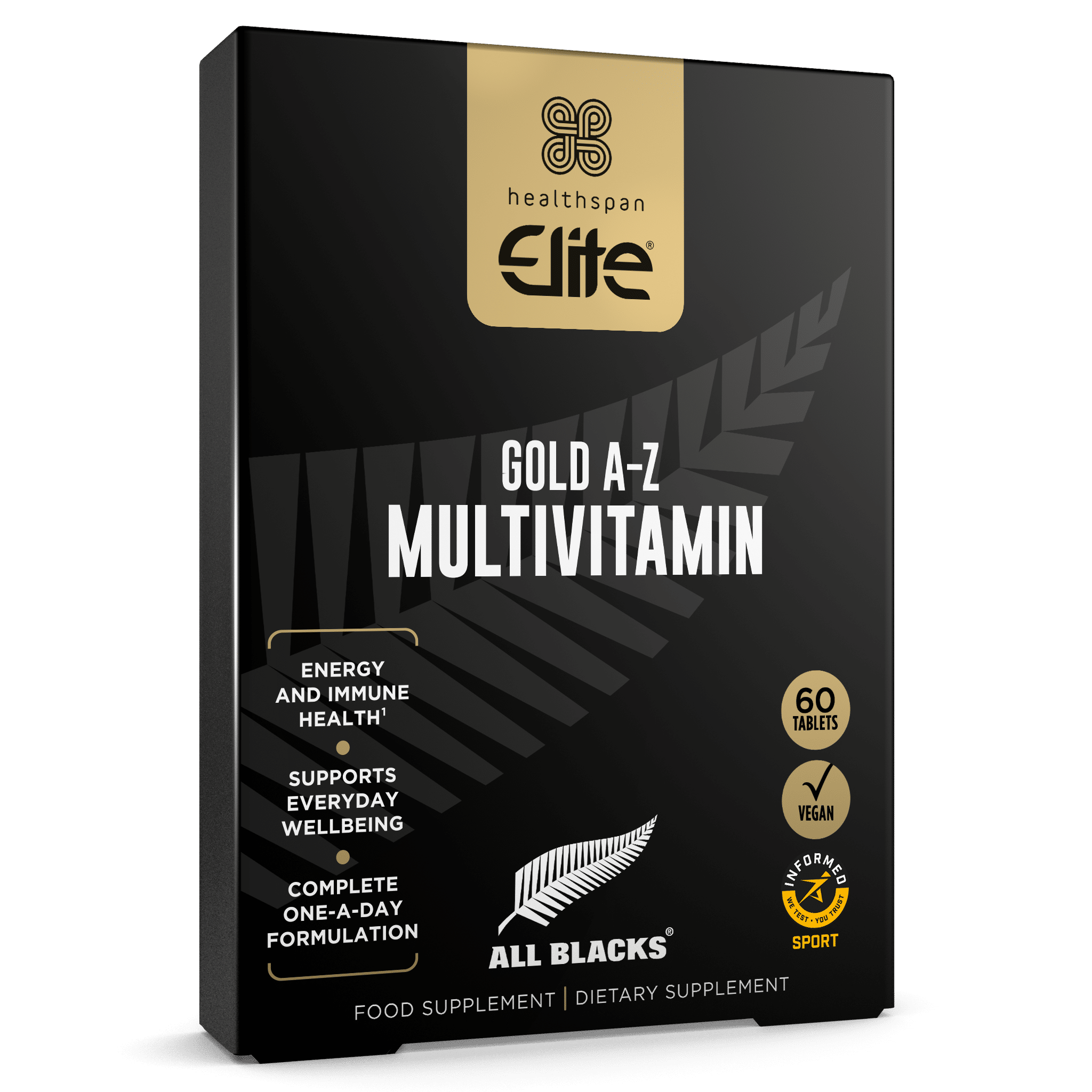 Healthspan - Elite Gold A-Ö Multivitamin, 120 tabletter | Vitaminer och mineralerHälsa och välbefinnandeMultivitaminerHälsokost | Apoteka