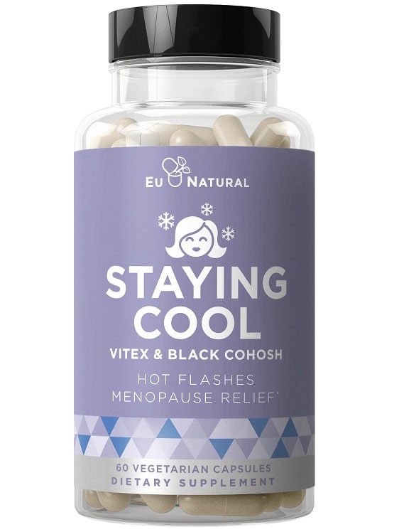 Eu Natural - Forbliv Kølig Vitex &amp; Svartkohosh, 60 Vcaps | Vitaminer och MineralerHälsa och välbefinnandeKosttillskott för kvinnorHälsokost | Apoteka