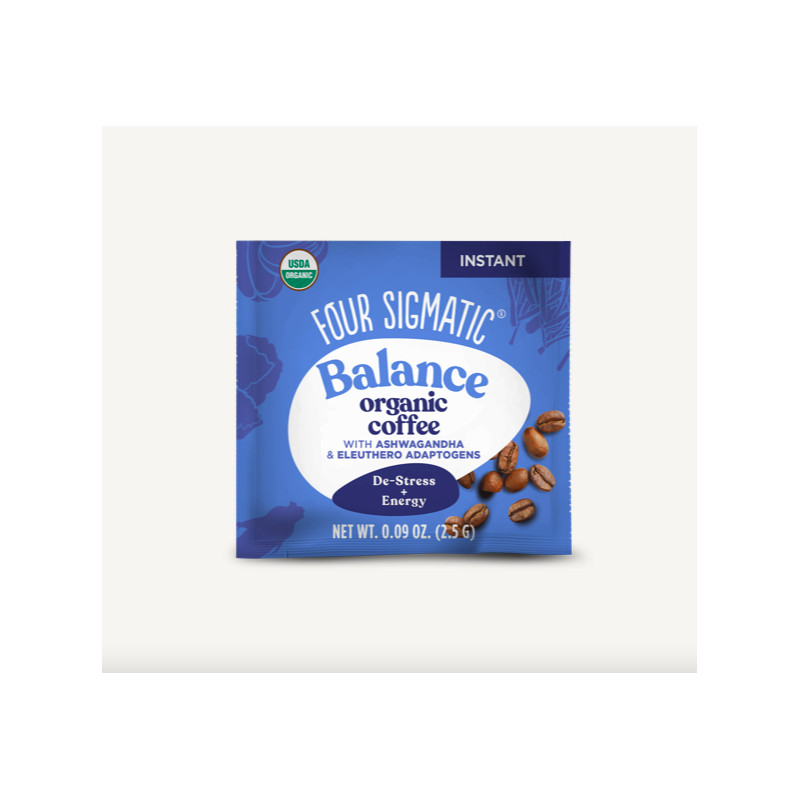 Four Sigmatic - Adaptogen Kaffeblandning med Ashwagandha & Chaga, Ekologiskt Pulver, 1 påse | Nya produkterAshwagandhaGinseng | Apoteka