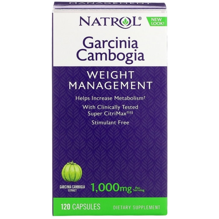 Natrol - Garcinia Cambogia, 1000 mg, 120 kapslar | ViktkontrollStimuleringsfri fettförbränningHälsokostFitness och träningStimulantfri fettförbränning | Apoteka