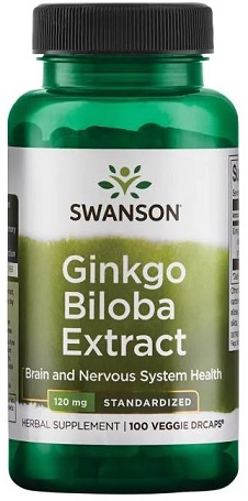 Swanson - Ginkgo Biloba-extrakt, 120 mg - 100 kapslar | Vitaminer och mineralerHälsa och välbefinnande | Apoteka