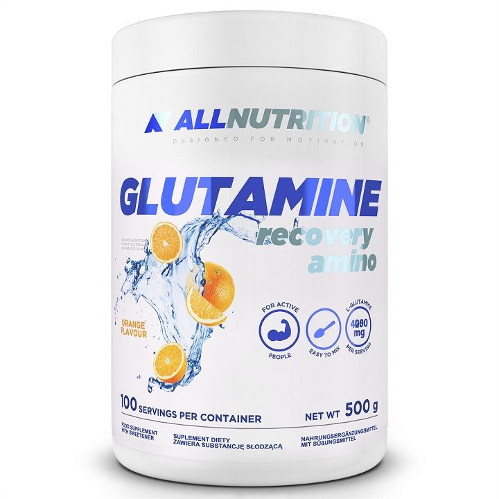 Allnutrition - Glutamin Recovery Amino, Apelsin, 500g | HälsokostGlutamin | Apoteka