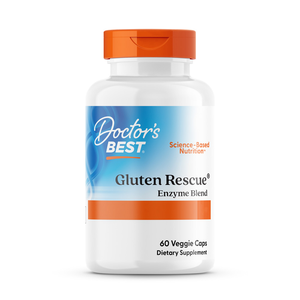 Doctor's Best - Gluten Rescue med Glutalytic, 60 vegetabiliska kapslar - Bild 2