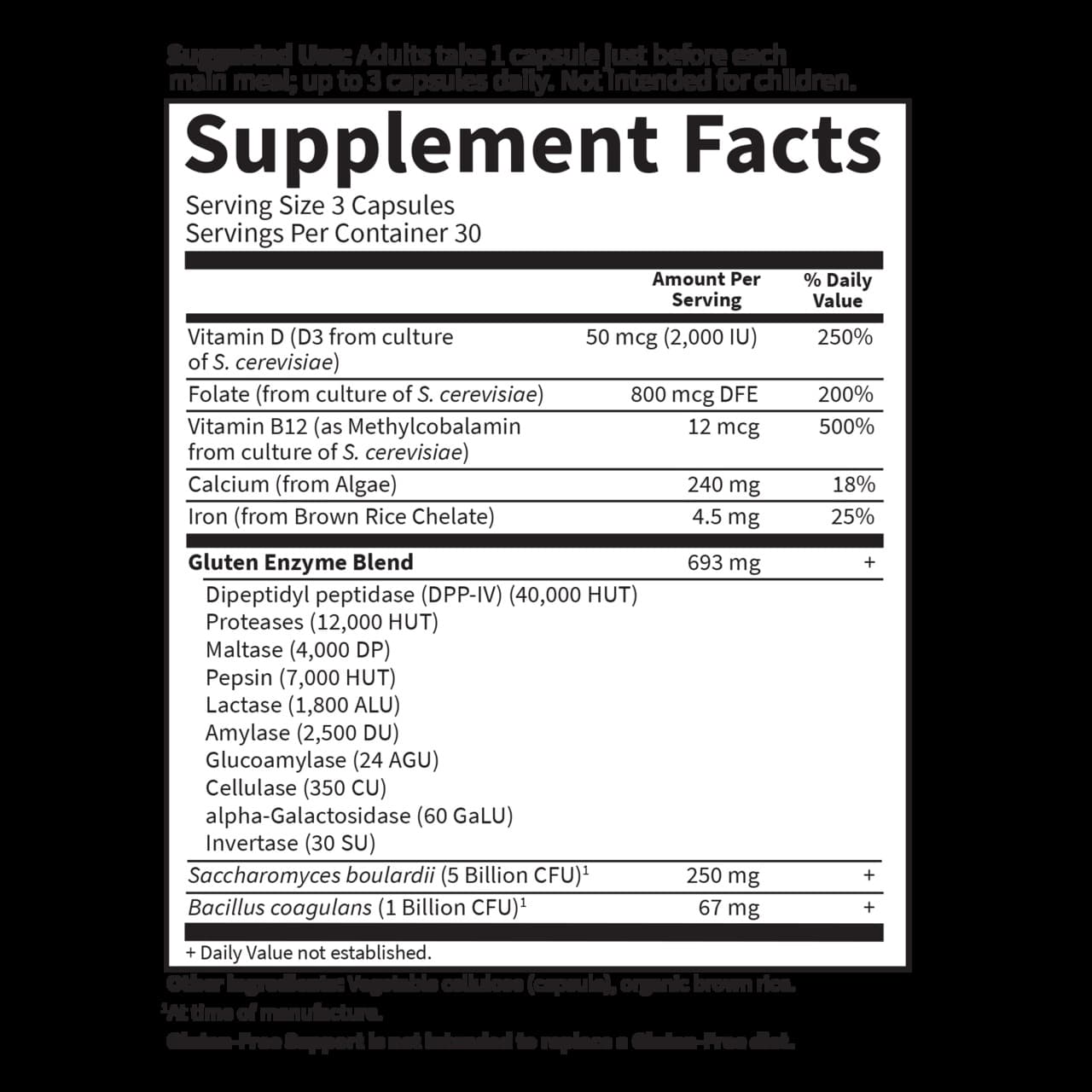 Garden of Life - Glutenfri Stöd, 90 Vegankapslar - Bild 2