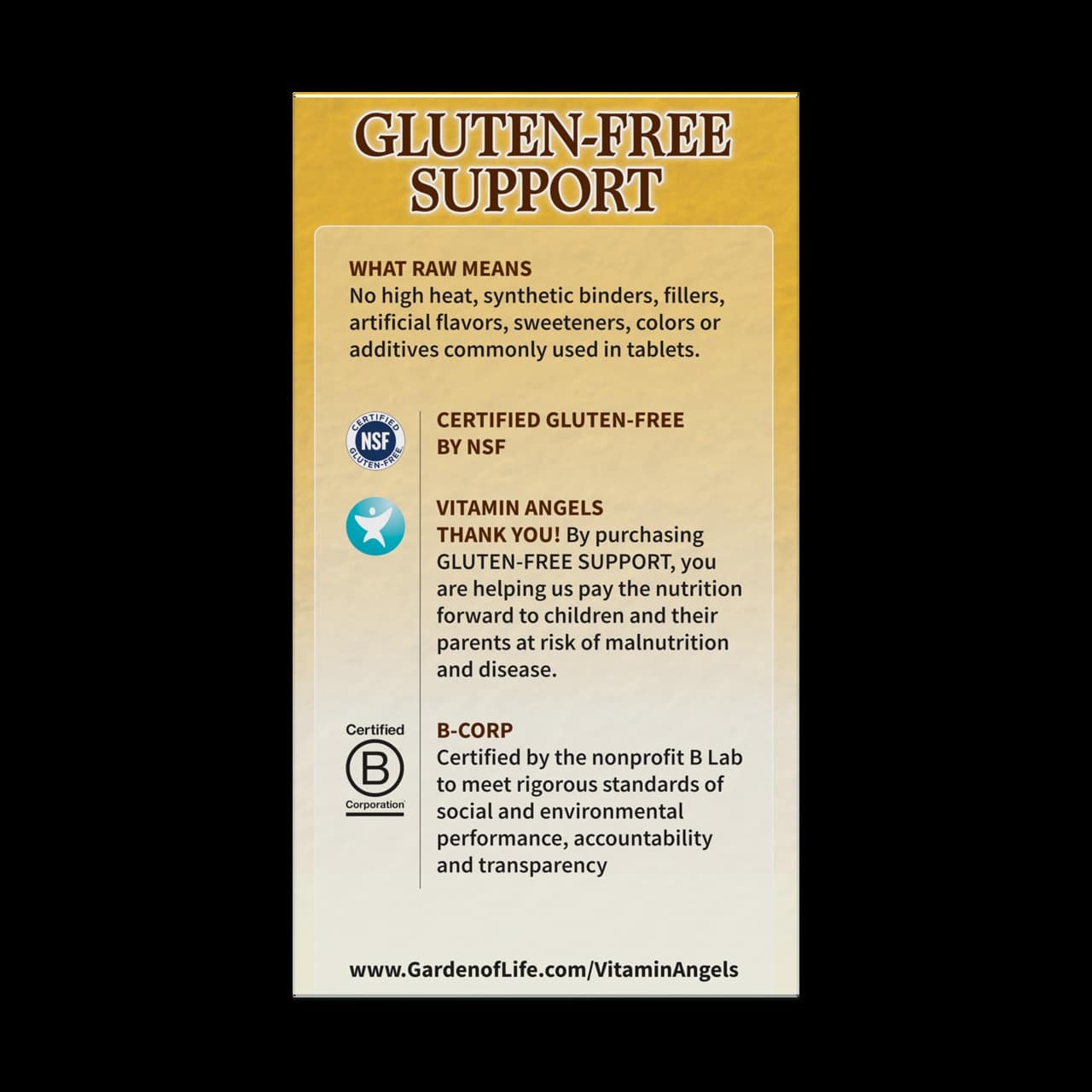 Garden of Life - Glutenfri Stöd, 90 Vegankapslar - Bild 4