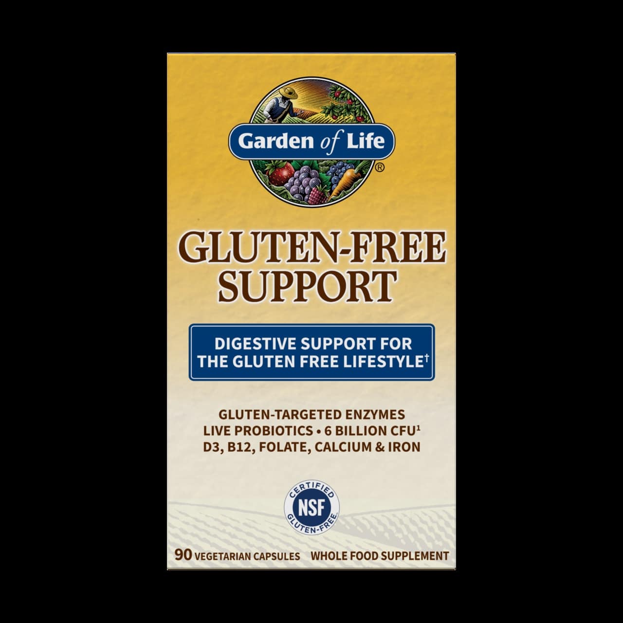 Garden of Life - Glutenfri Stöd, 90 Vegankapslar | Hälsa och välbefinnandeHälsokostEnzymerNordisk vitalitet | Apoteka