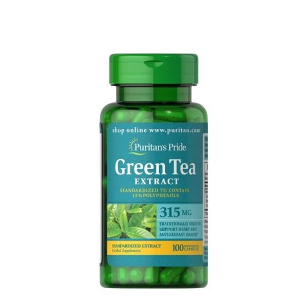 Puritans Pride - Grönt Te-extrakt, 100 kapslar | Vitaminer och mineralerVeganska produkterHälsa och välbefinnandeAntioxidanterHälsokost | Apoteka