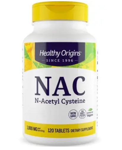 Healthy Origins - NAC N-Acetyl Cystein, 500 mg (120 tabletter) | Vitaminer och mineralerN-acetyl | Apoteka