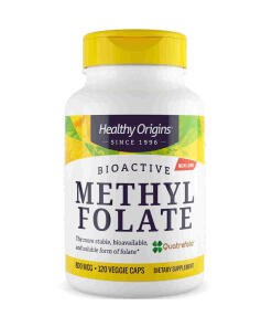 Healthy Origins Methyl Folate 800mcg 120 capsules