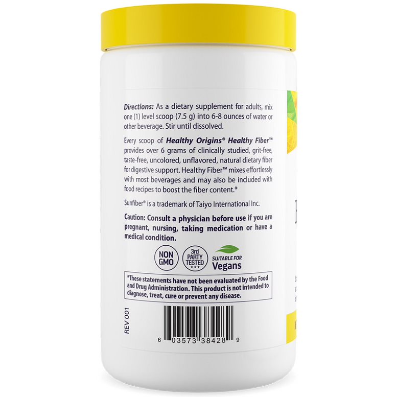 Healthy Origins - Natural Healthy Fiber, 225g - Bild 4