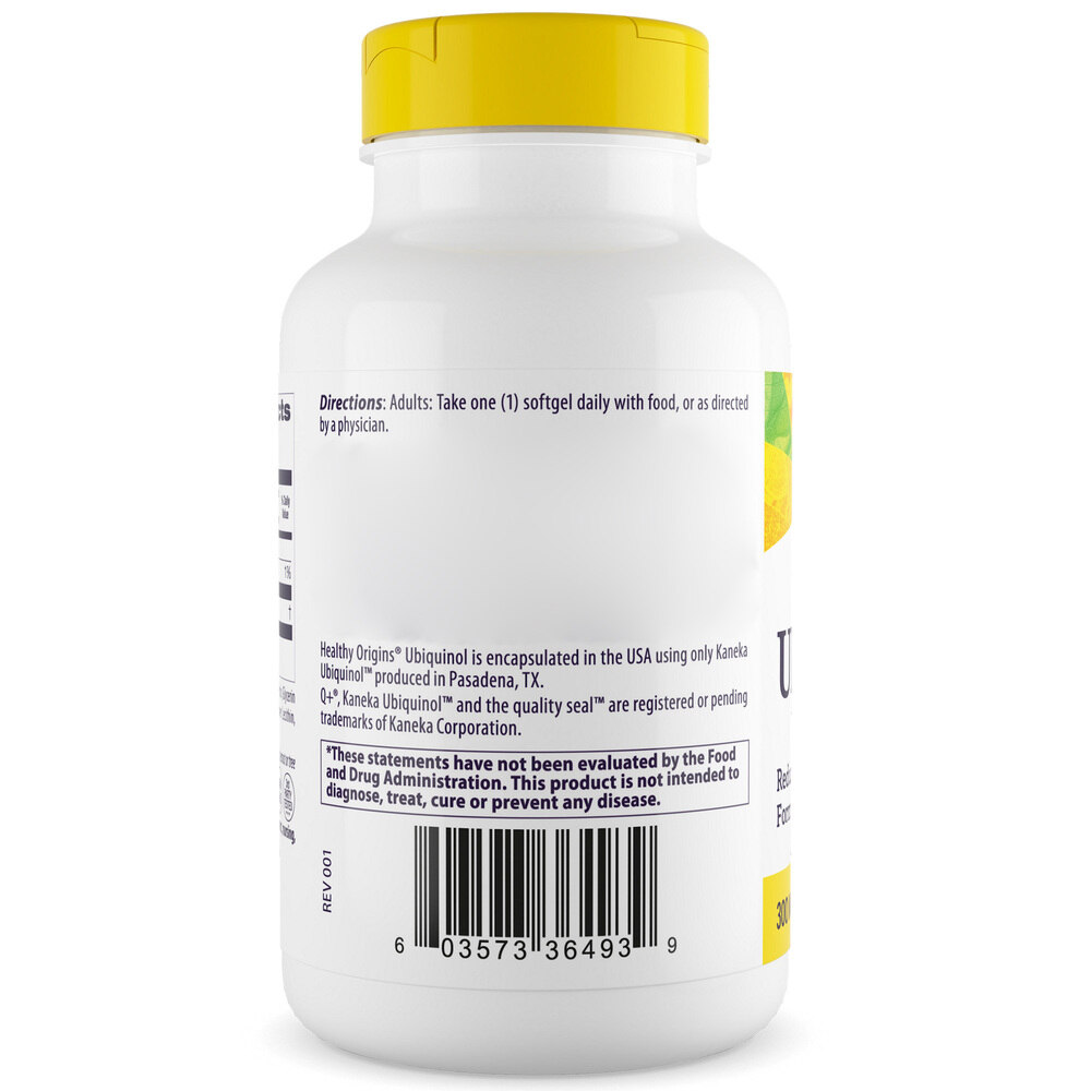 Healthy Origins - Naturlig Ubiquinol, 300 mg, 60 mjukkapslar - Bild 4