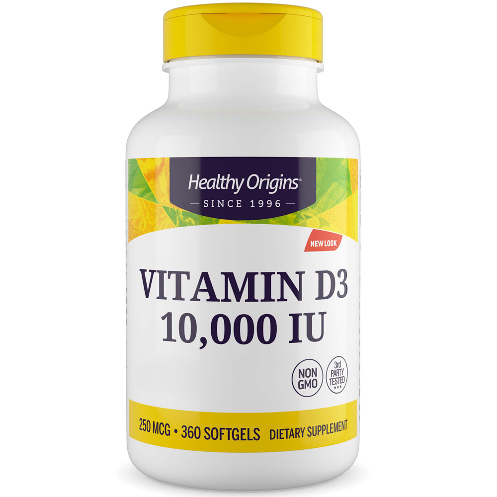 Healthy Origins Vitamin D3 Depot 10 000 IU 360 soft capsules