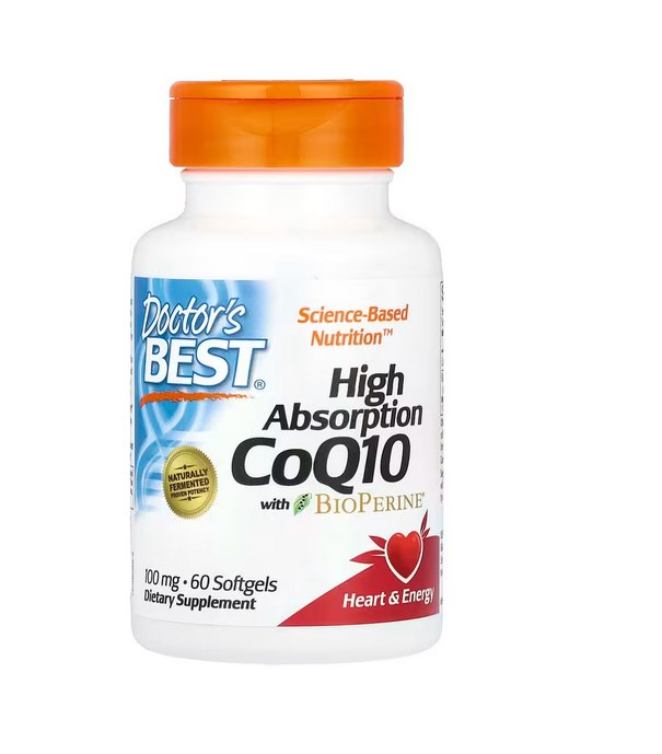 Doctors Best - Högeffektivt CoQ10 med BioPerine, 100 mg - 60 mjukkapslar | Vitaminer och mineralerHälsa och välbefinnandeHälsokostVeganska produkter | Apoteka