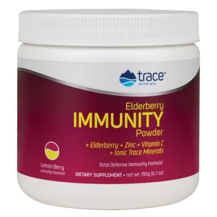 Trace Minerals - Hyldebär Immunitetspulver, Citronbär - 190 g | Vitaminer och mineralerHälsa och välbefinnandeHälsokost | Apoteka