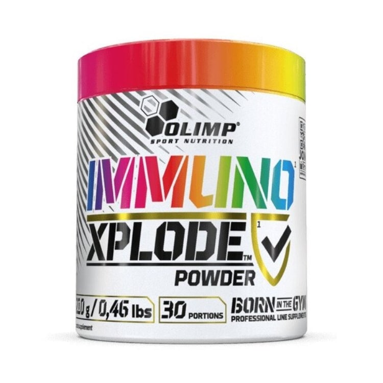 Olimp Nutrition - Immuno Xplode Pulver, Citron-Limonad, 210g | Vitaminer och mineralerVeganska produkterHälsa och välbefinnandeHälsokostGlutamin | Apoteka