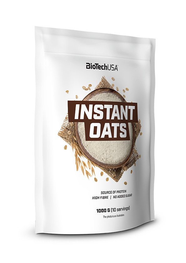 BioTechUSA - Instant Oats, Cookies &amp; Cream, 1000g | HälsokostSundhedsfødevarer | Apoteka