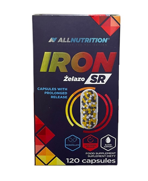 Allnutrition - Iron SR, 120 kapslar | Vitaminer och mineralerHälsa och välbefinnandeHälsokost | Apoteka