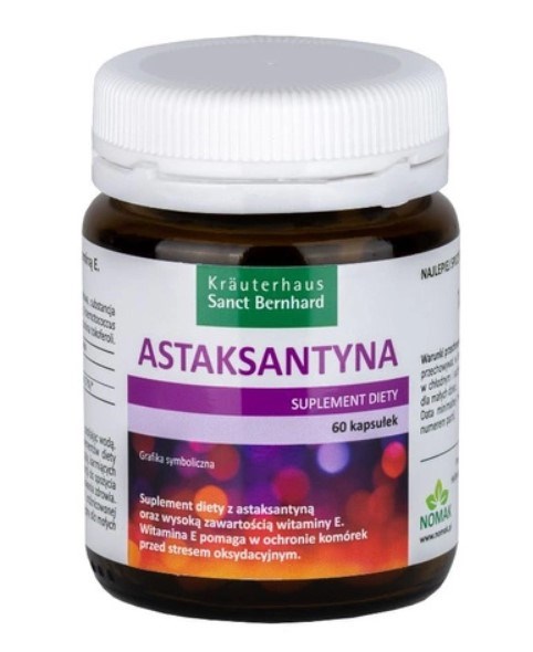Krauterhaus Sanct Bernhard - Astaxantin, 60 kapslar | Vitaminer och mineralerAstaxantin | Apoteka