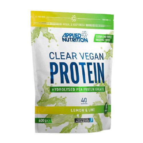 Applied Nutrition - Klar Veganskt Protein, Citron &amp; Lime, 600g | Veganska produkterHälsokostProteinerFitness och träning | Apoteka