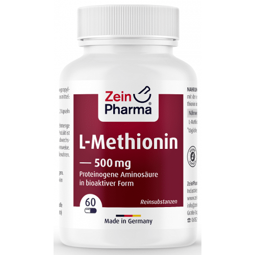 Zein Pharma - L-Metionin, 500 mg - 60 kapslar | Vitaminer och mineralerAminosyror och BCAAIndividuella aminosyrorHälsokostFitness och träning | Apoteka