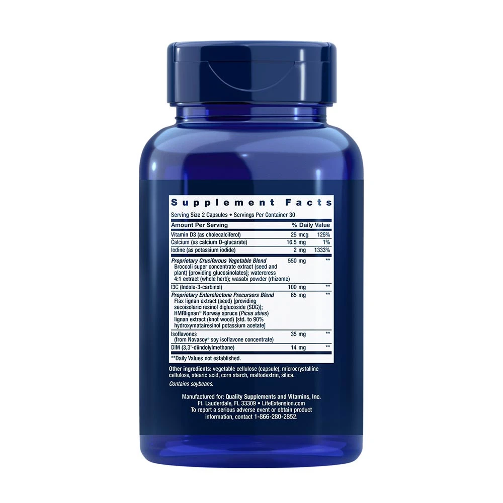 Life Extension - Brösthälsformel, 60 kapslar - Bild 2