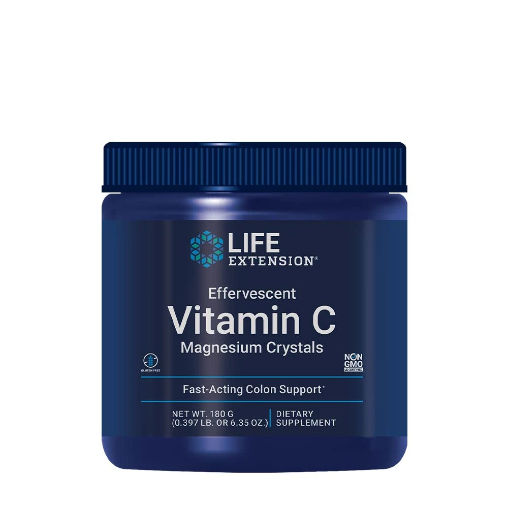 Life Extension - Brusande Vitamin C och Magnesiumkristaller, 180 g | Vitaminer och mineralerEnstaka mineralerMultivitaminerEnstaka vitaminerVitamin CMagnesium | Apoteka