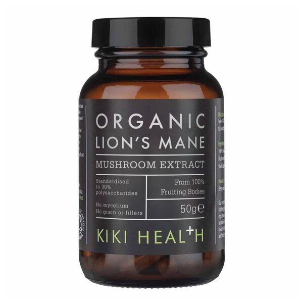 KIKI Health - Lions Mane-extrakt, 50g | Veganska produkterHälsa och välbefinnandeHälsokostFörbättra humöret | Apoteka