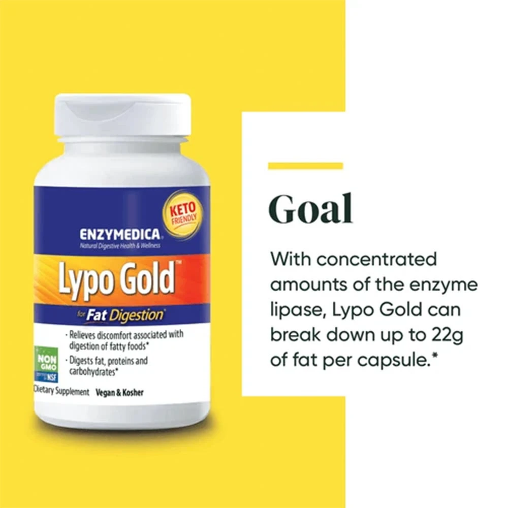 Enzymedica - Lypo Gold, 60 kapslar - Bild 3