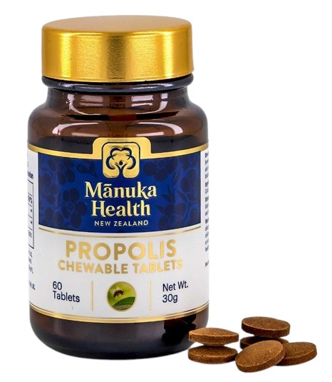 Manuka Health - Tuggtabletter med Propolis, 60 tabletter | Vitaminer och Mineraler | Apoteka