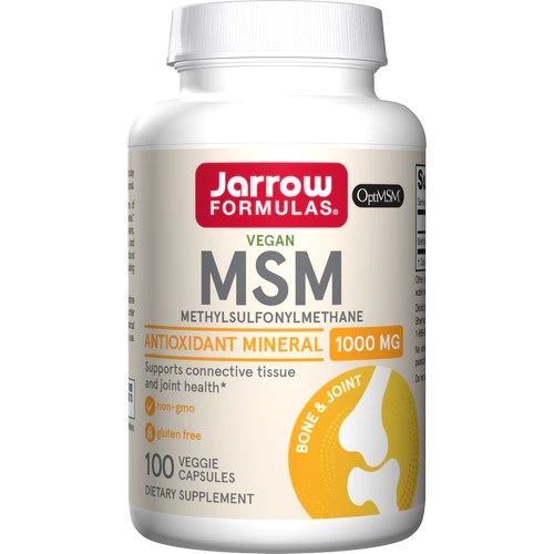 Jarrow Formulas - MSM (Metylsulfonylmetan), 1000 mg, 100 vegetabiliska kapslar | Vitaminer och mineralerHälsa och välbefinnandeHälsokostMSM | Apoteka