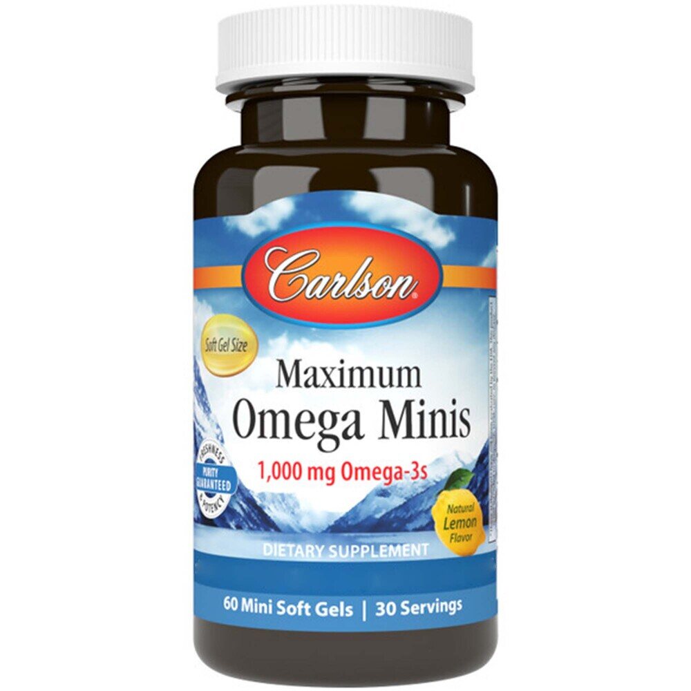 Carlson Labs - Maximum Omega Minis, 60 + 20 mjukkapslar - Bild 2