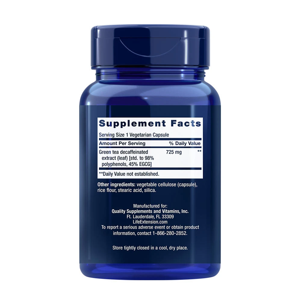 Life Extension - Mega Green Tea Extract, 100 kapslar - Bild 2