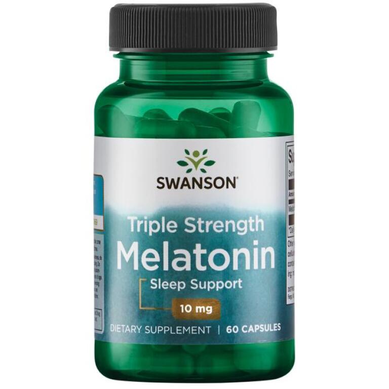 Melatonin Tre Gange Styrke 10 mg - 60 Kapsler