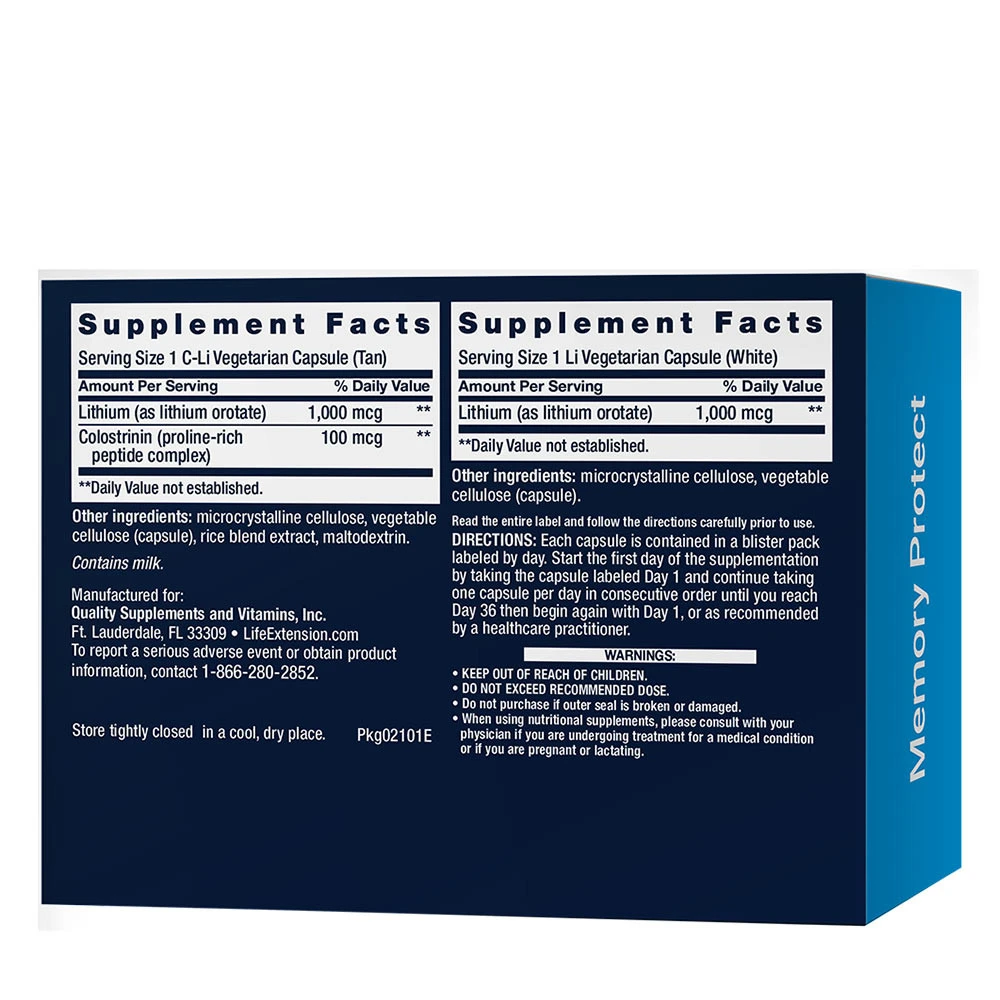 Life Extension - Memory Protect, 36 kapslar - Bild 2