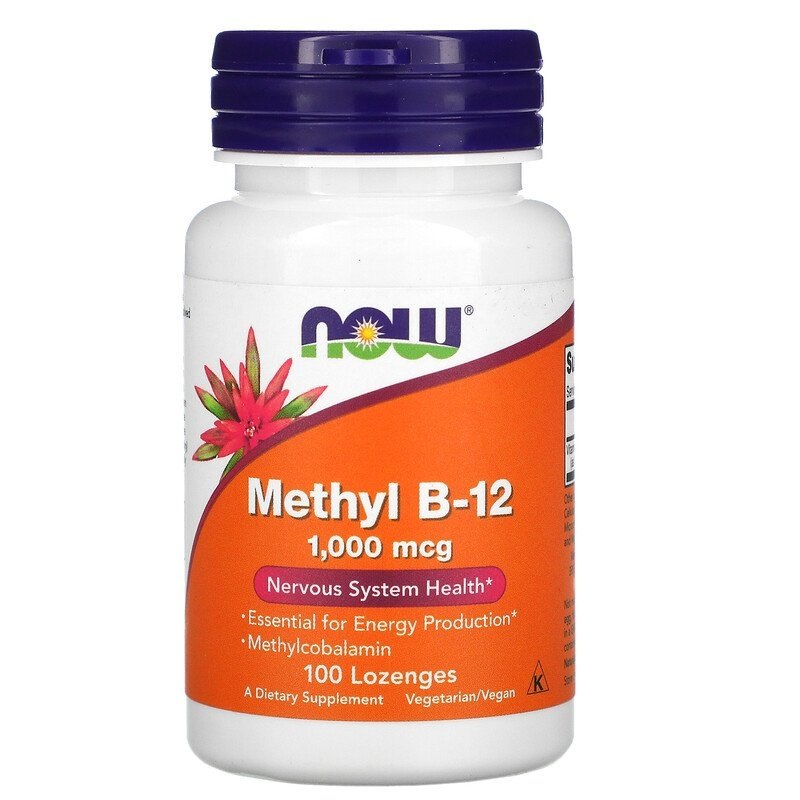 NOW - Metyl B12, 1000 mcg | Vitaminer och mineralerVeganska produkterVissa vitaminerHälsokost | Apoteka